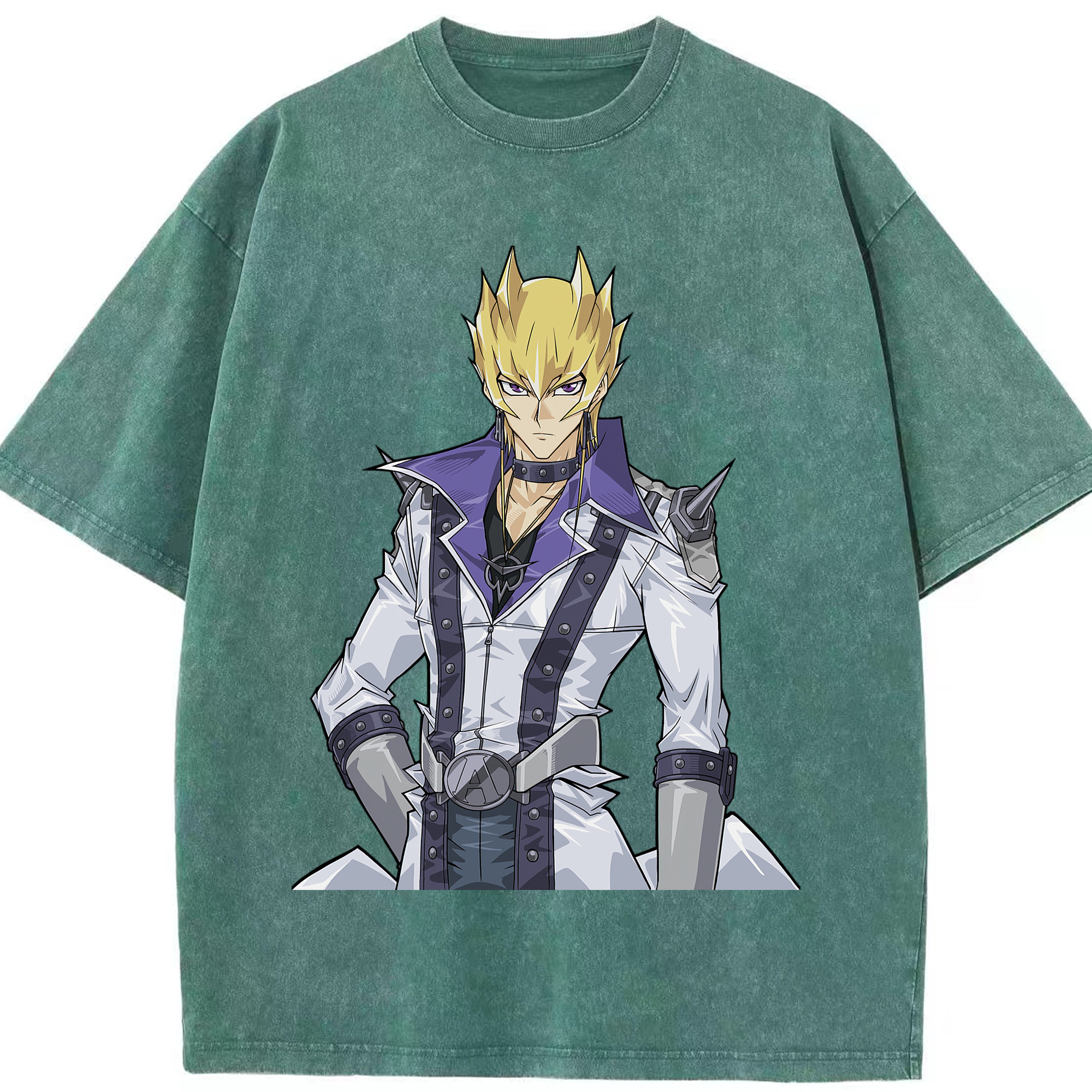 （画像用） 遊☆戯☆王 Yu-Gi-Oh! 綿100% ヴィンテージ風 半袖Tシャツ（フロントプリント）